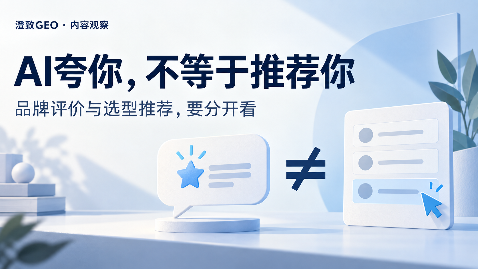 品牌评价与选型推荐要分开看