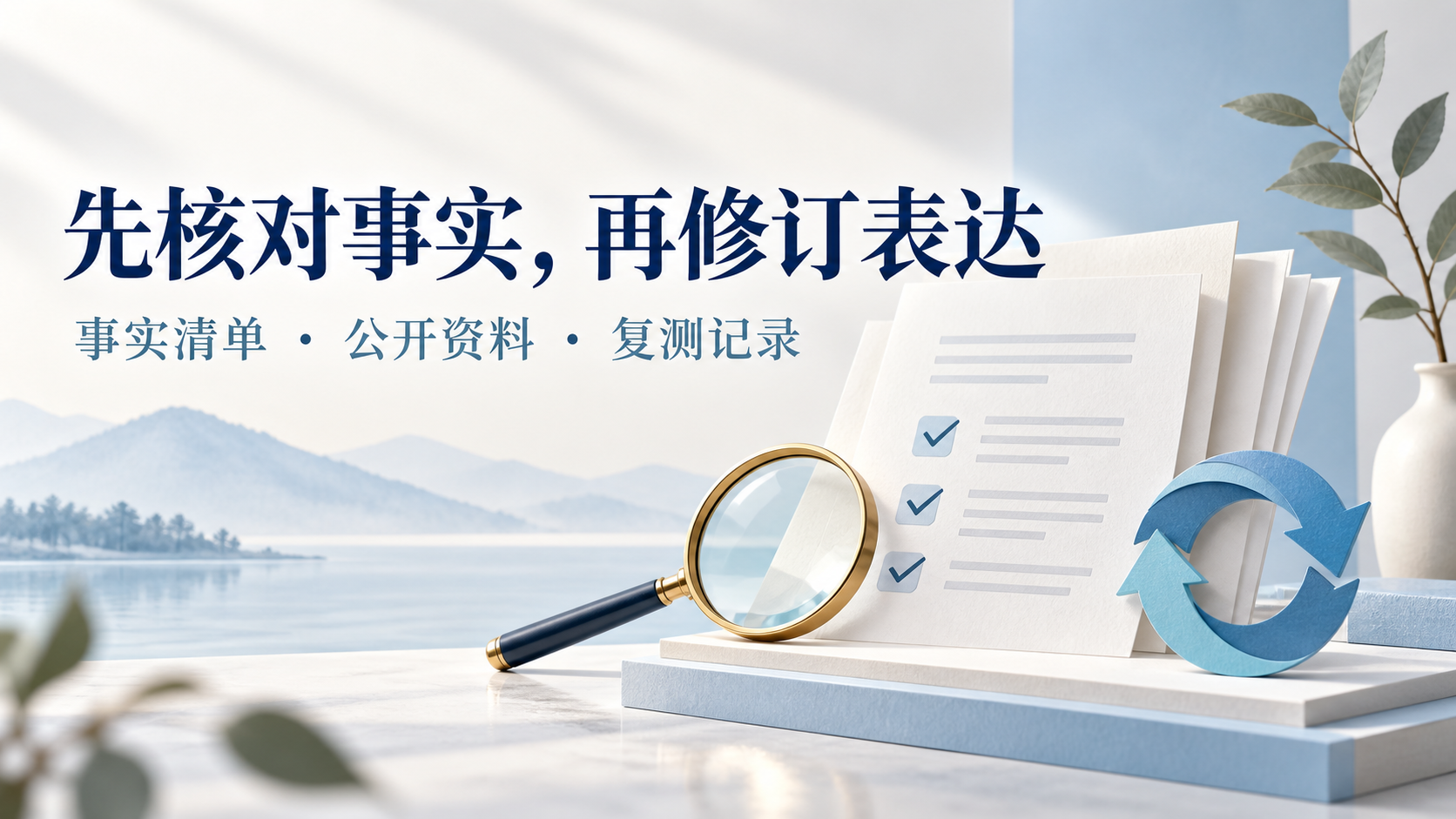 事实清单、公开资料与复测记录